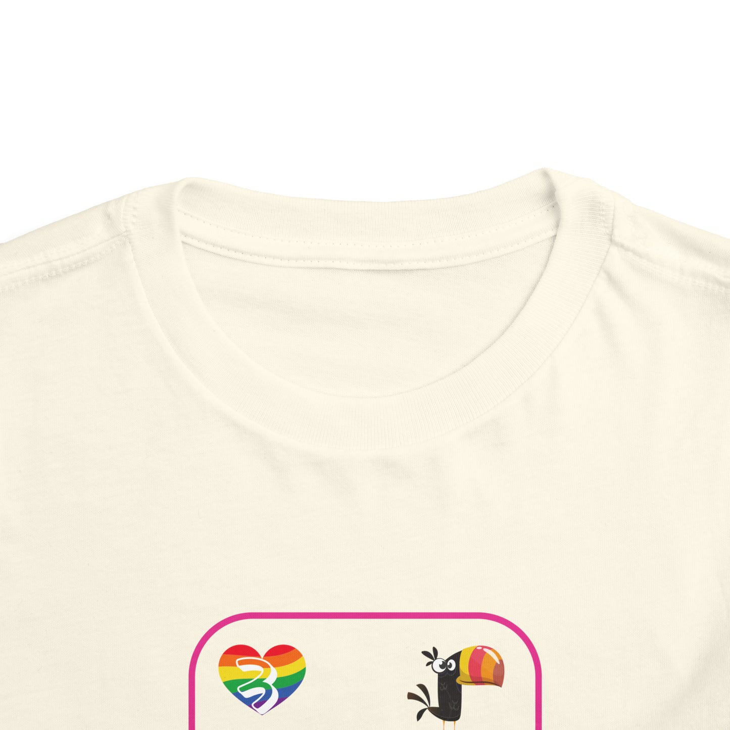 Three of Rainbows Toddler Short Sleeve Tee