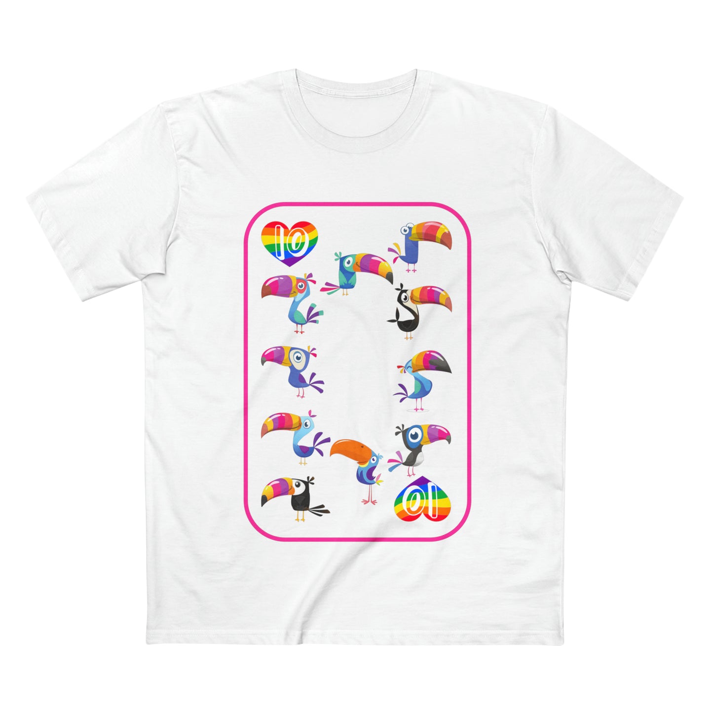 Ten of Rainbows Men's Staple Tee