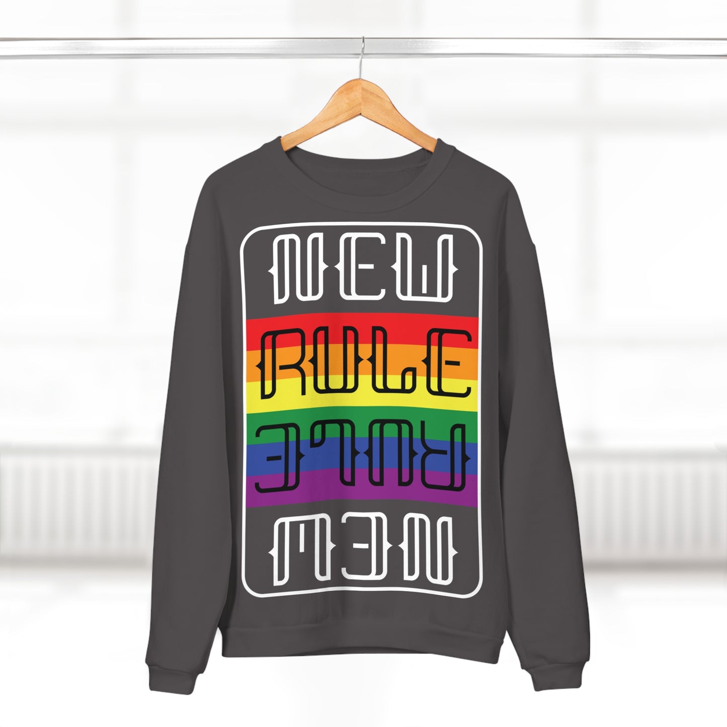 New Rule Rainbow Unisex Crew Neck Sweatshirt (EU)