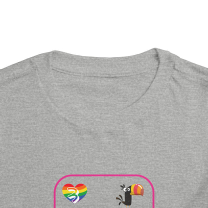 Three of Rainbows Toddler Short Sleeve Tee