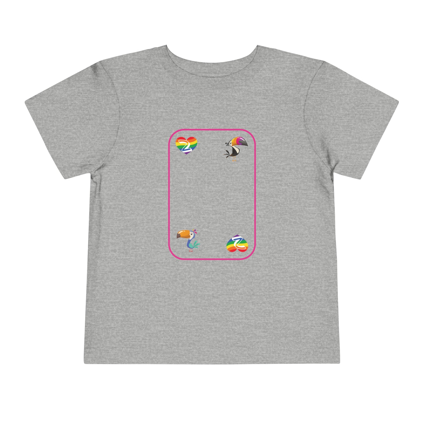 Two of Rainbows Toddler Short Sleeve Tee