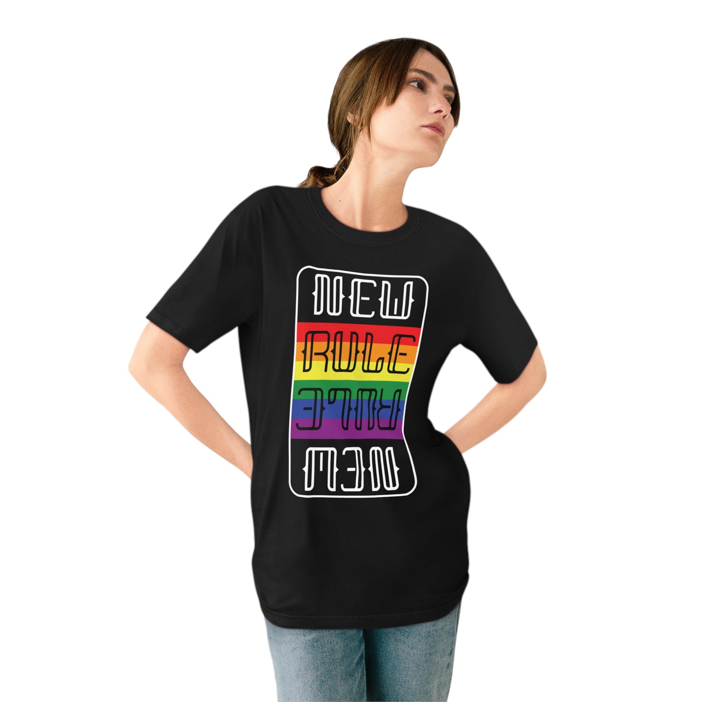 New Rule Rainbow Organic Unisex Staple T-Shirt